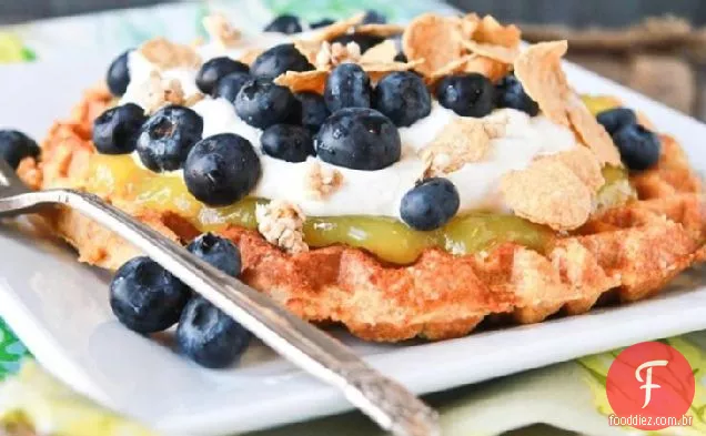 Waffles De Sobremesa Com Açúcar Belga