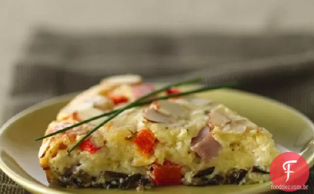 Impossivelmente fácil País Dijon arroz selvagem e Torta de presunto