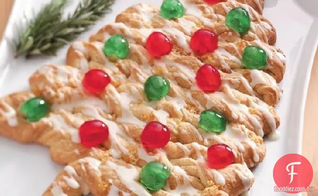 Bolo De Café Da Árvore De Natal