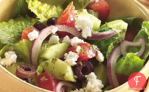 Salada Grega Fresca Sem Glúten Do Jardim