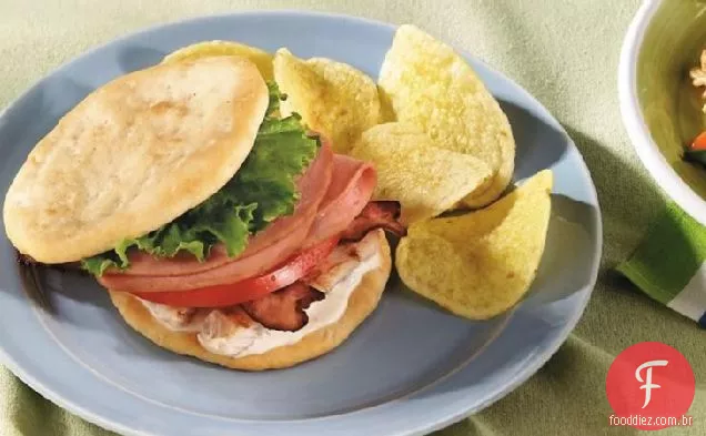Sanduíches Do Chicken Club