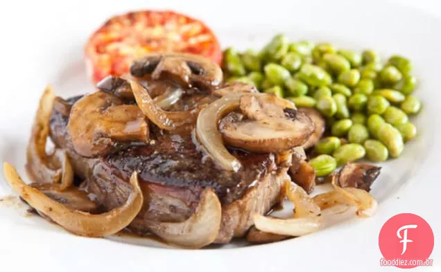 Receita De Bife Porterhouse Com Molho De Cogumelo De Uísque