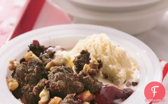 Chocolate-Morango Crumble