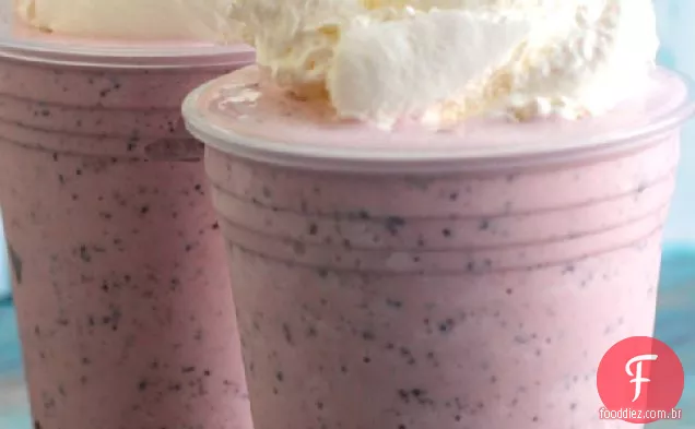Shakes De Cereja De Fundo Preto