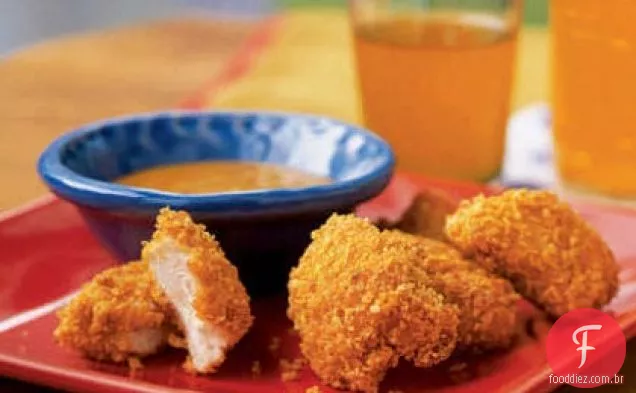 Nuggets de frango com molho de mostarda