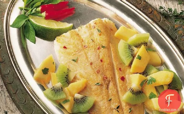 Peixe picante com Salsa Tropical