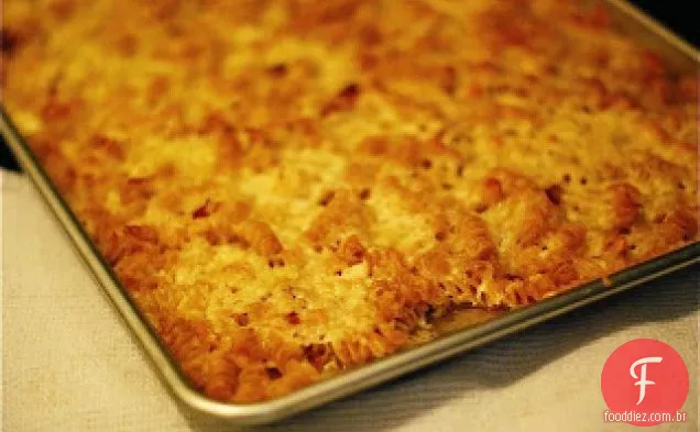 Macarrão Crocante E Queijo Com Bacon