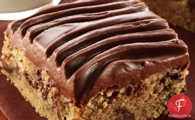Manteiga de amendoim sem glúten barras de chocolate com cobertura de Chocolate