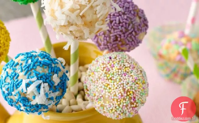 Piña Colada Cake Pops