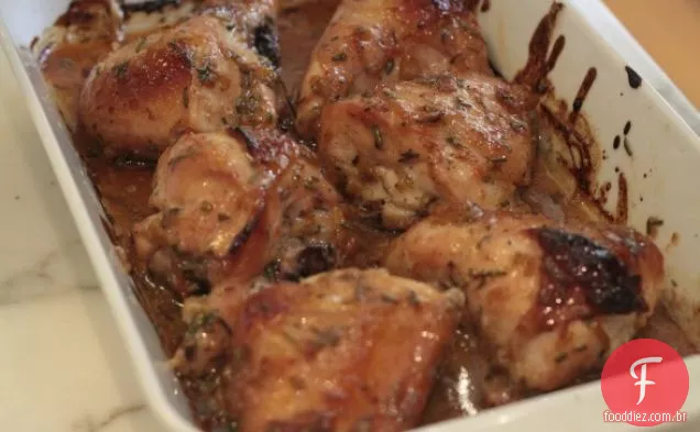 Frango Vitrificado Com Laranja E Alecrim