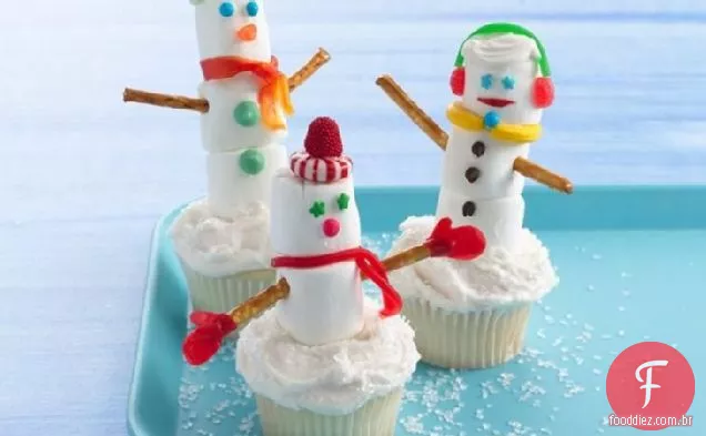 Snowman Cupcakes