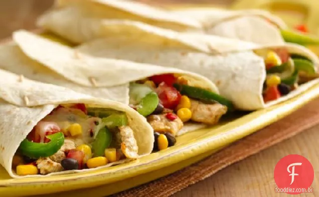 Southwestern Chicken Fajita Wraps