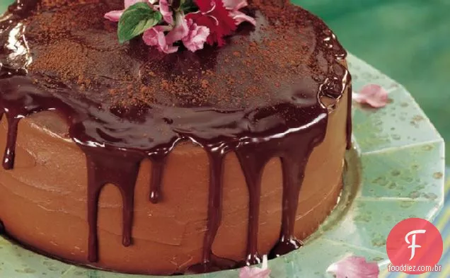 Bolo De Trufas Chocolate-Laranja