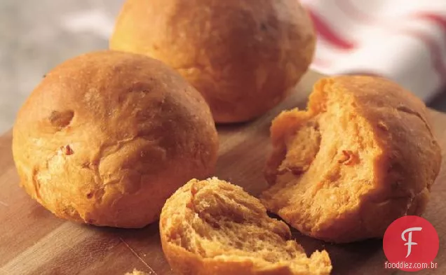 Rolos De Tomate Secos Ao Sol Da Máquina De Pão