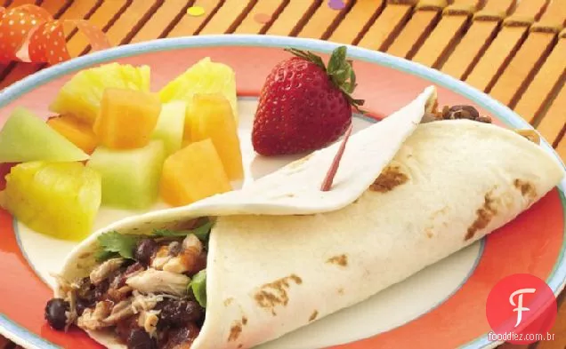 Slow-Cooker Fácil Burrito Roll-Ups