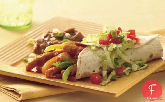 Fácil Salsa Frango Burritos