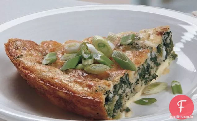 Torta De Parmesão De Espinafre Incrivelmente Fácil