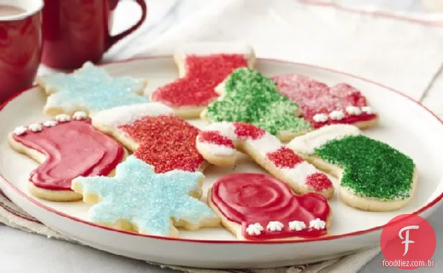 Recortes De Biscoitos De Açúcar De Natal