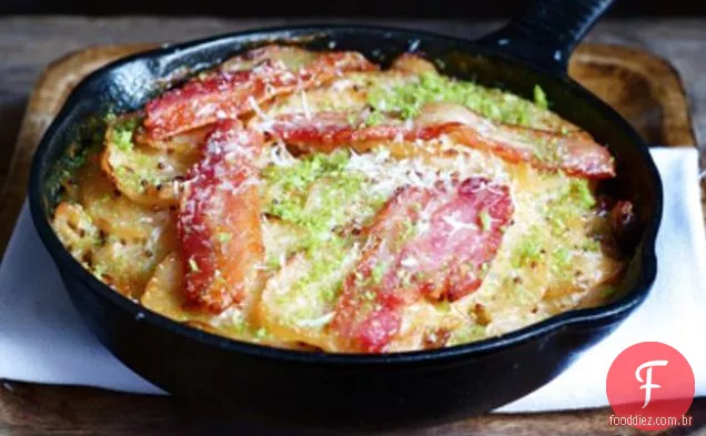 Nabo, Bacon E Aspall Cyder Gratinado