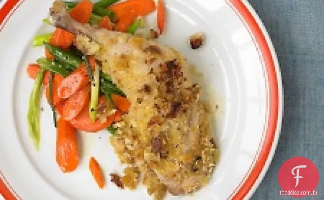 Frango Mostarda Crocante Com Cenoura