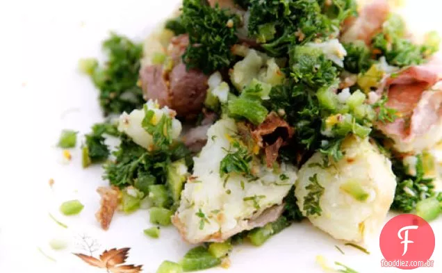 Salada De Batata Esmagada