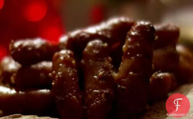 Salsichas de Cocktail de mostarda e gengibre integrais