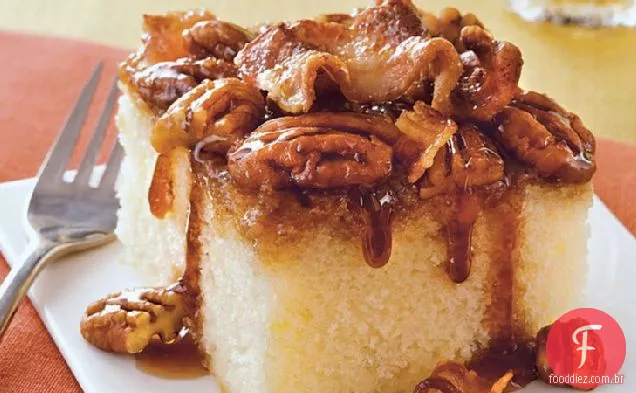 Maple Bacon De Cabeça Para Baixo Bolo
