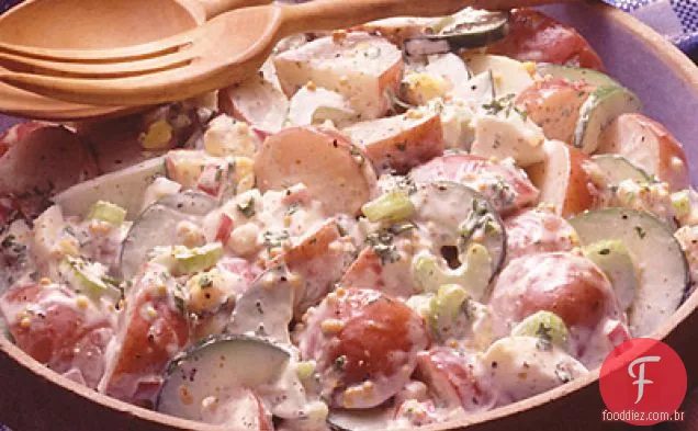 Salada De Batata Com Maionese De Mostarda