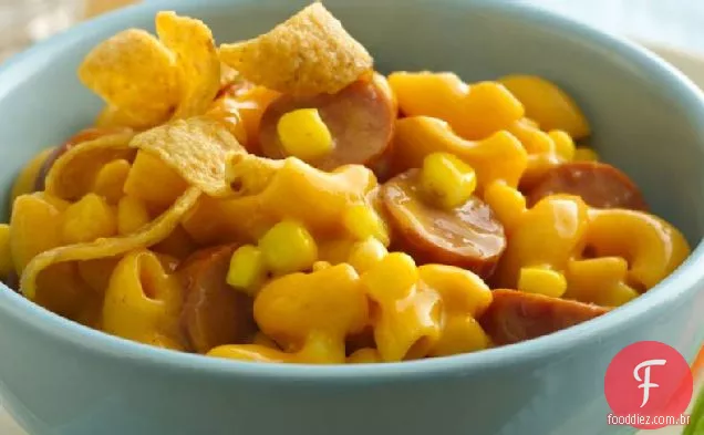 Hot Dog e Veggie Cheeseburger Skillet