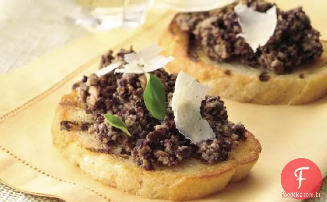 Mushroom-Olive Bruschetta