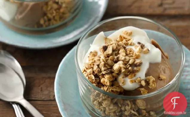 Chocolate Banana Soft Serve Parfait