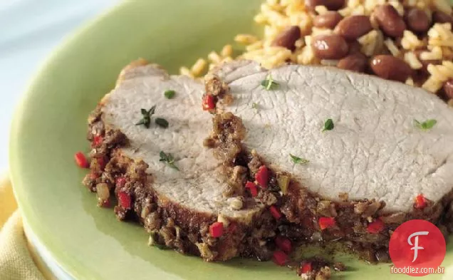 Assado Jamaicano Da Carne De Porco Do Lento-Fogão