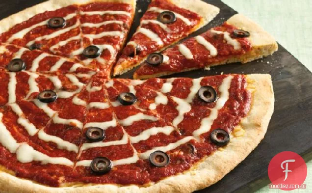 Halloween Spiderweb Pizza