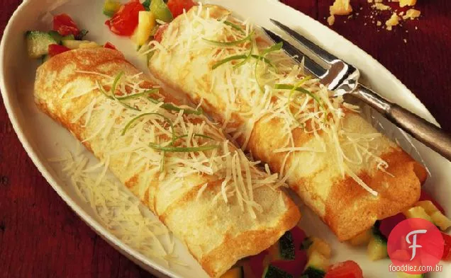 Crepes Vegetais De Queijo
