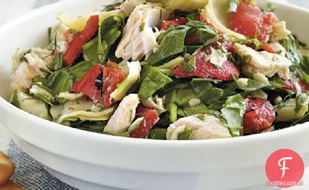 Salada de atum, Alcachofra e pimenta
