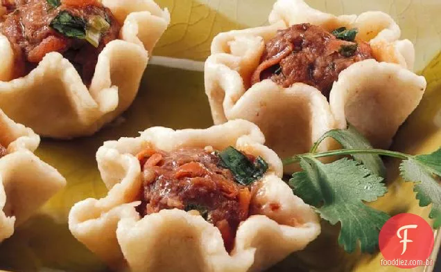 Bolinhos De Carne Cozidos No Vapor