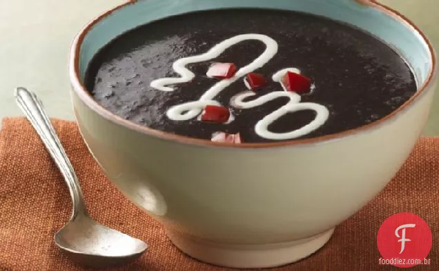 Holandês Forno Preto Feijão Sopa