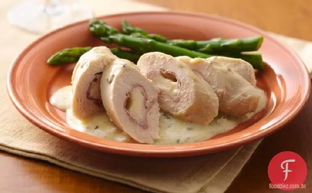Slow-Cooker Cordon Bleu Chicken Rolls