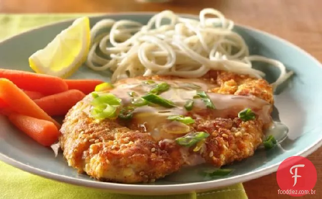 Frango Leve Com Limão E Gergelim