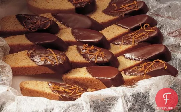 Chocolate-Mergulhado Laranja Biscotti