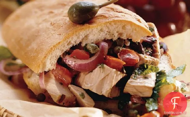 Sanduíche De Atum Grelhado Mediterrâneo