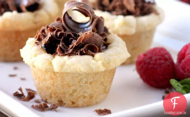 Copos De Trufas De Biscoito De Açúcar