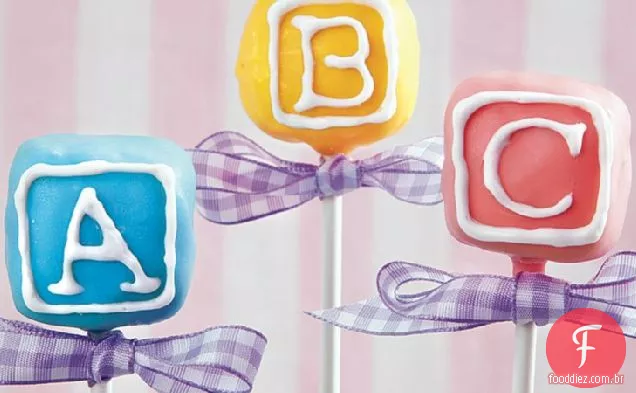 Baby Block Cake Pops