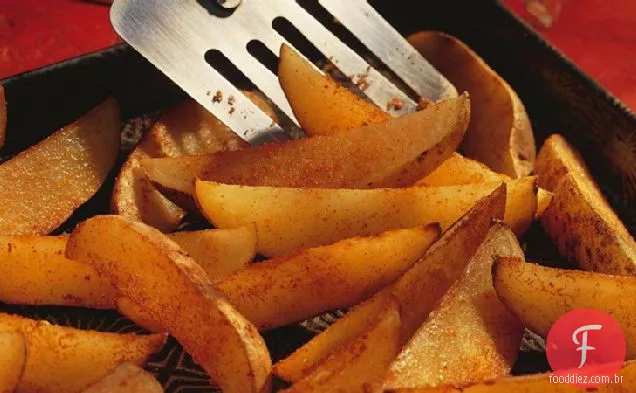 Fatias De Batata Assadas