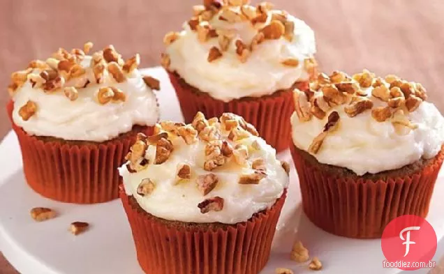 Abóbora Cenoura Cupcakes