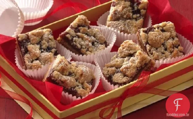 Barras Linzer Torte (Quantidade De Troca De Cookies)