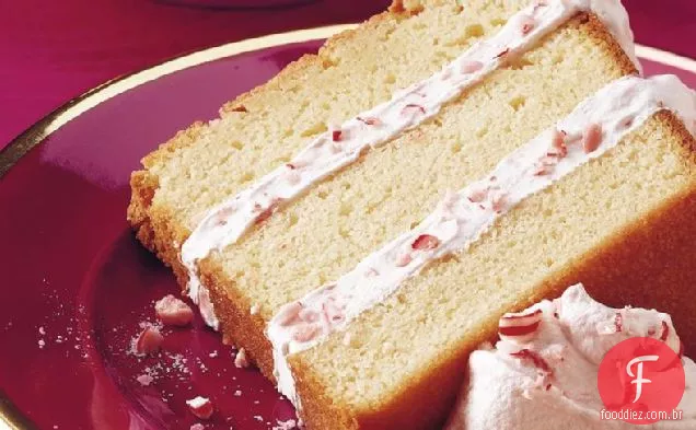 Bolo De Libra De Hortelã-Pimenta Em Camadas