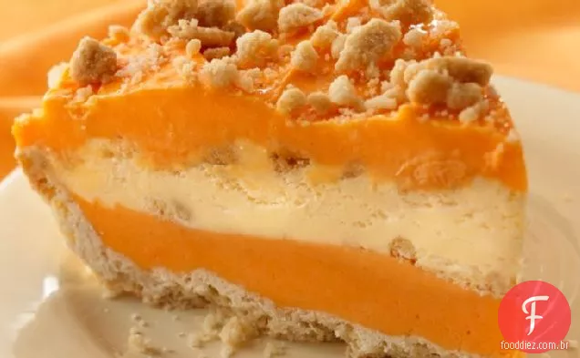 Torta Cremosa De Sorvete De Laranja