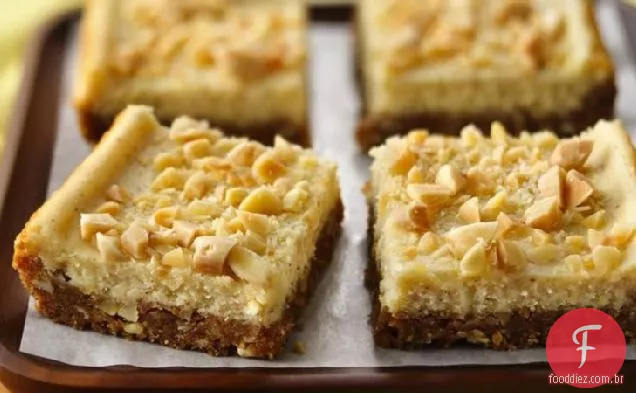 Eggnog Cheesecake Bars