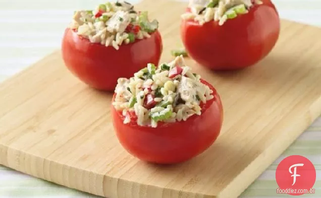 Salada de peru e arroz